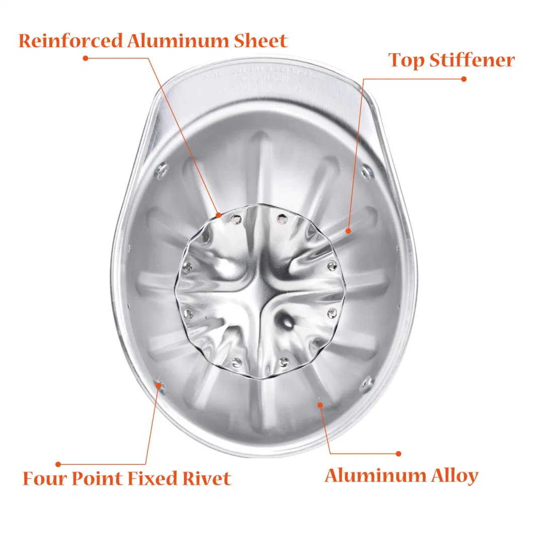 China Supplier CE En397 ANSI Z89.1 Hard Hat Safety Cap Head Protection Refined Aluminum Safety Helmet