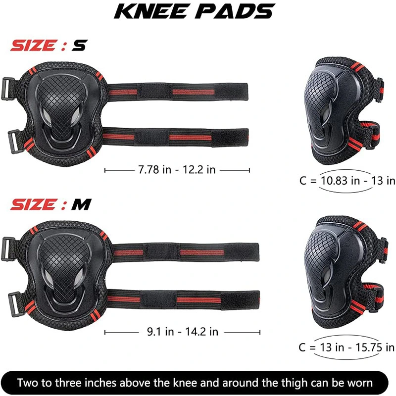 Child & Adults Rider Series Protection Gear Set 7PCS Set Roller Skates Cycling Bike Knee Elbow Pads Kids Skating Protective Gear